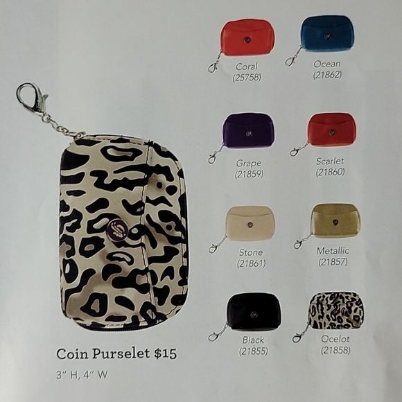 GRACE ADELE Metallic Zip coin Purselet Clup on - Picture 1 of 11